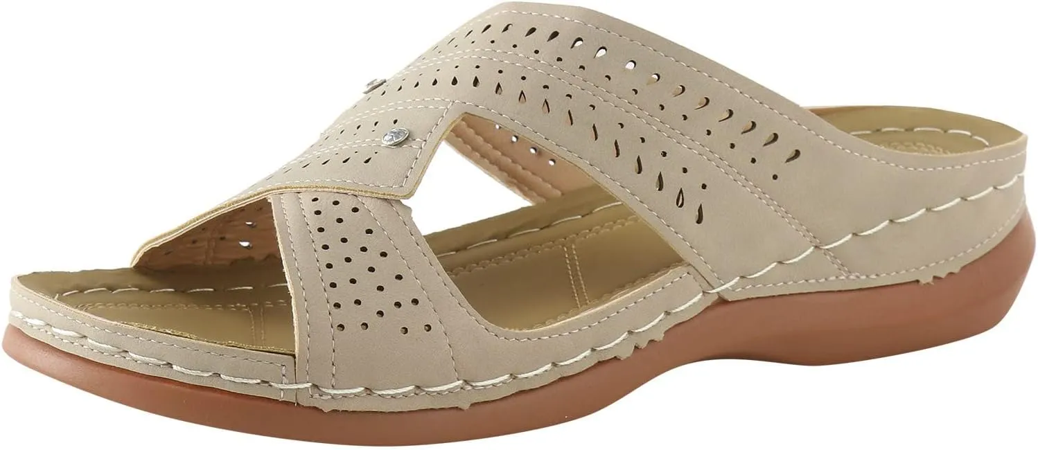 Arch Support Flats for Women Dressy Orthopedic Dress Shoes Women White Low Heel Sandals for Women Dressy Comfortable Black Cute Sandals Brown Sandals Women Womens Sandal Heels