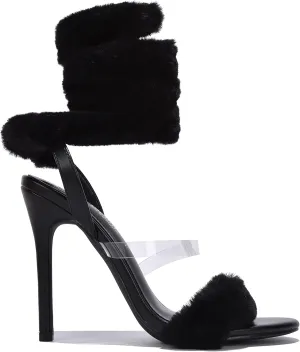 Cape Robbin Women Sexy High Heels Strappy Lace Up Shoes Heels with Open Toe