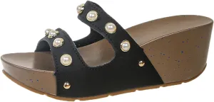 Casual Sandal Non Slip Sole Casual And Comfortable Women's Korean Thick Soled Height Increasing Pearl Slippers For Women