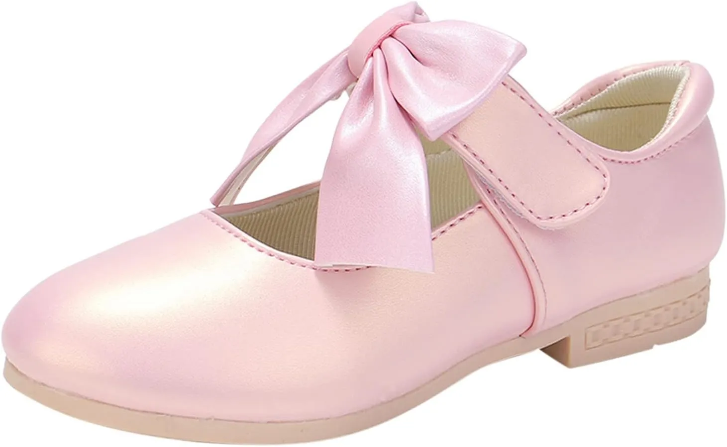 Children Shoes White Leather Shoes Bowknot Girls Shoes Single Shoes Performance Shoes School Shoes for Girls