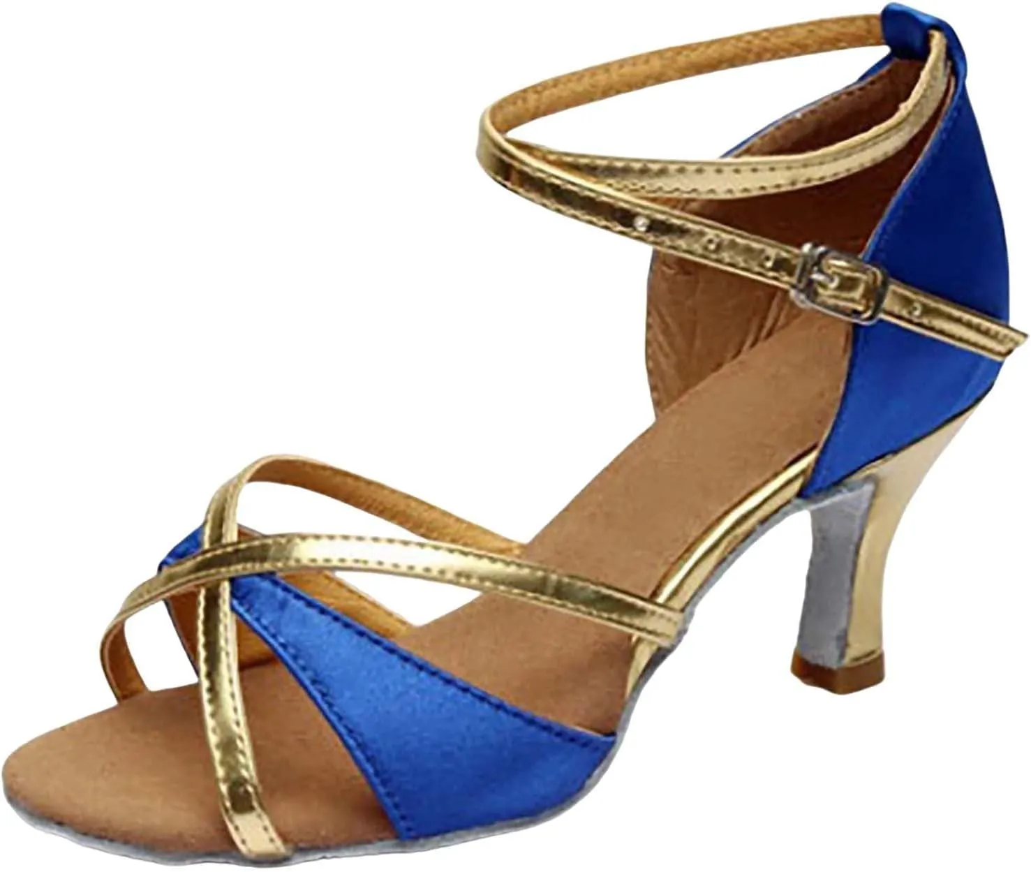 Chunky Block Heel Sandals for Women Open Toe Ankle Strap Comfortable Wedding Party Dress Shoes