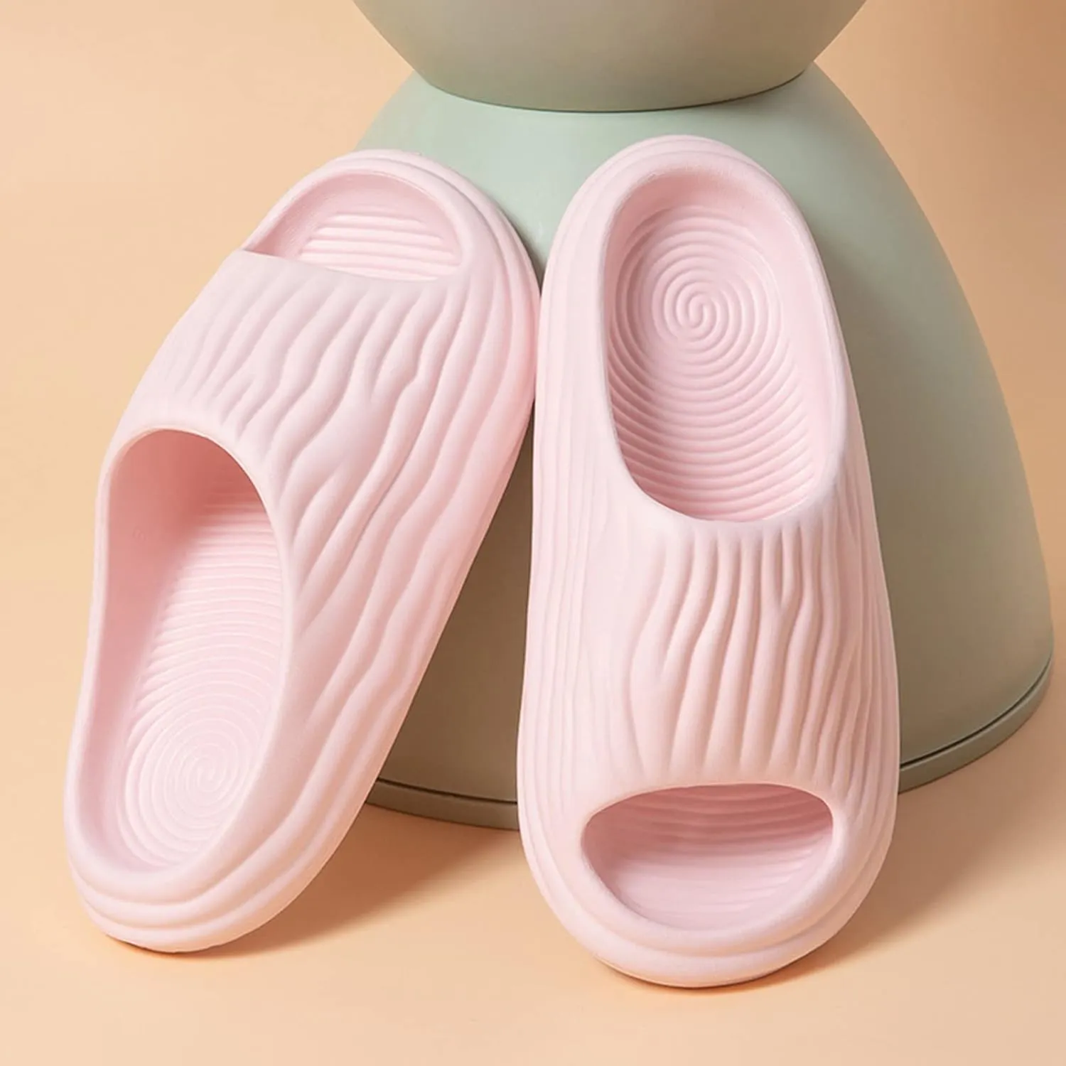 Cloud Slides for Women and Men Slippers Fashion Simple Pattern Women Thick Soft Soles Comfortable Non Slip