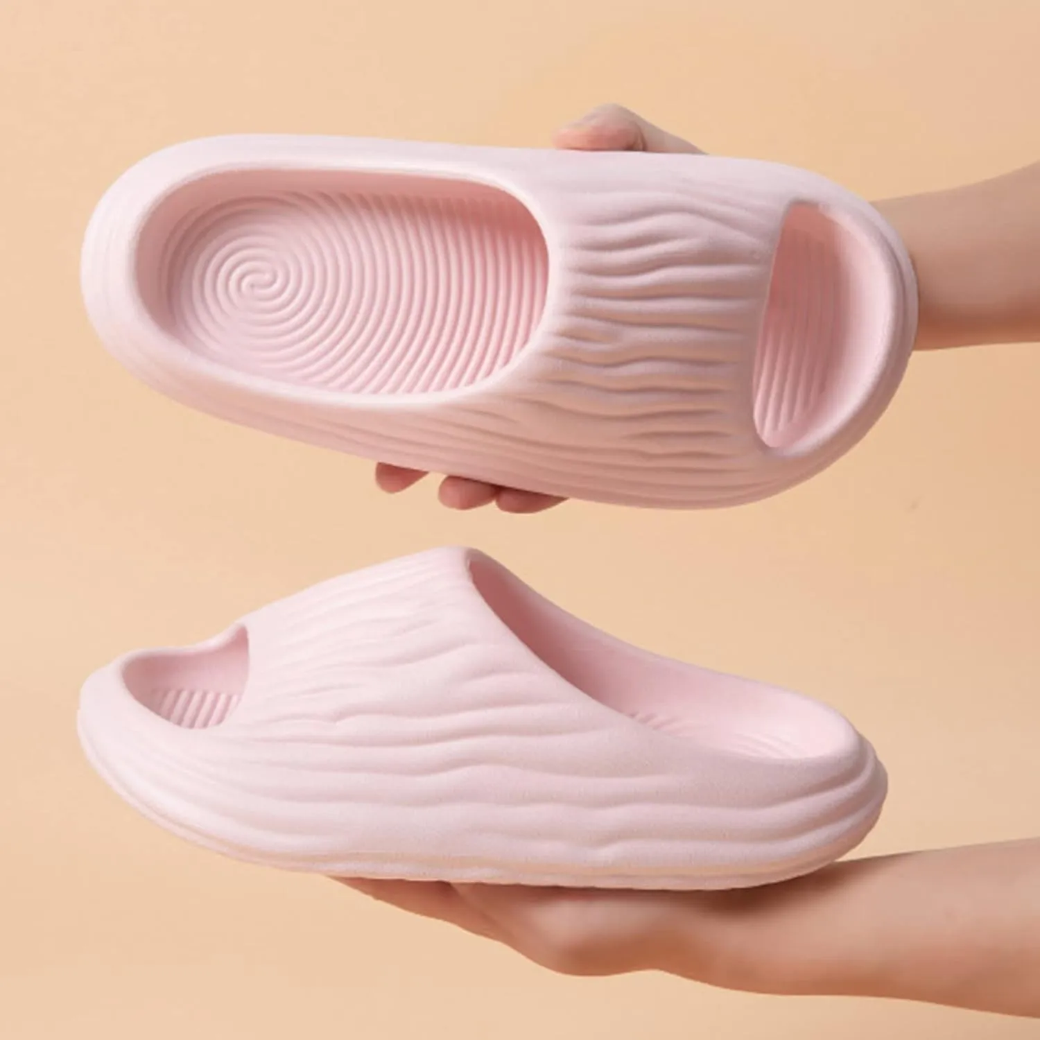 Cloud Slides for Women and Men Slippers Fashion Simple Pattern Women Thick Soft Soles Comfortable Non Slip