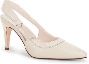 Coutgo Women's Pointed Toe High Heels Slingback Bowknot Formal Pumps Dress Shoes