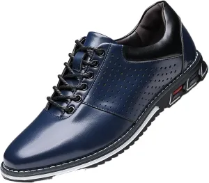 Dress Shoes for Men Men's Breathable Leather Lace-Up Casual Shoes Soft Comfortable Flats for Everyday Wear