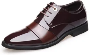 Dress Shoes for Men Men's Breathable Pointy Leather Casual Shoes Comfortable Stylish Footwear for Everyday Wear