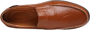 Dress Shoes for Men Men's Casual Leather Shoes Breathable Soft Brown Footwear for Everyday Comfort