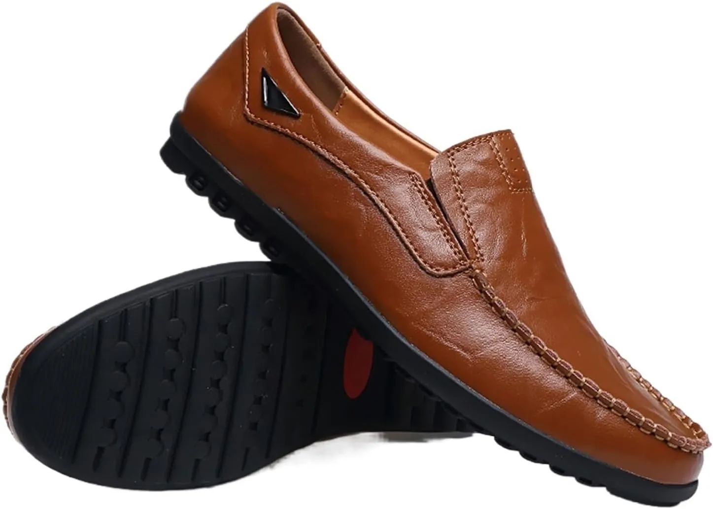 Dress Shoes for Men Men's Casual Leather Shoes Breathable Soft Brown Footwear for Everyday Comfort