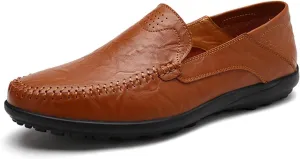 Dress Shoes for Men Men's Casual Leather Shoes Breathable Summer Footwear for Everyday Comfort