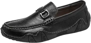 Dress Shoes for Men Men's Leather Loafers Slip-On Casual Shoes Comfortable Summer Flats for Everyday Wear