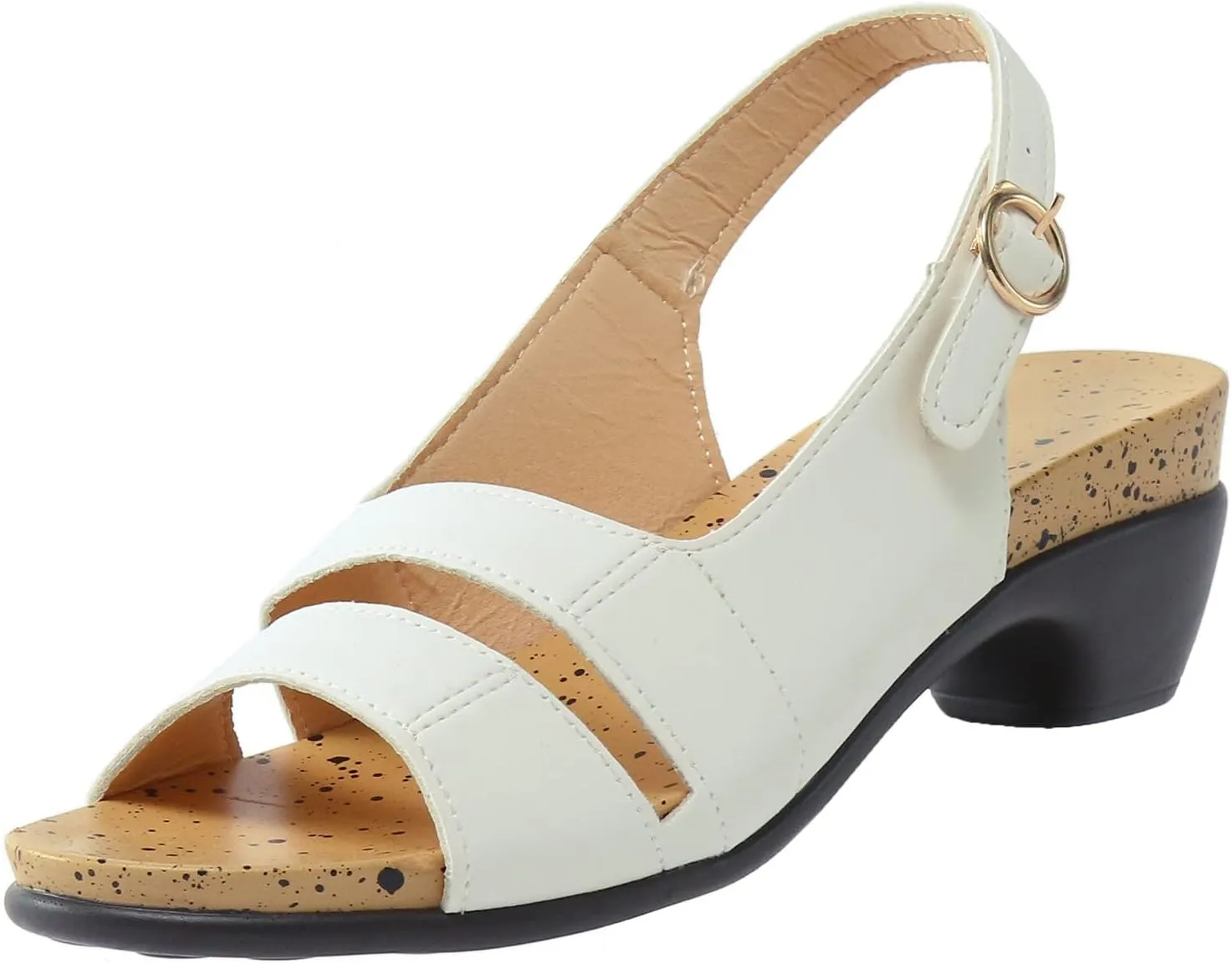 Eduavar Wedge Sandals for Women, Womens Sandals Orthopedic Sandals Dressy Open Toe Low Heel Sandals with Ankle Strap