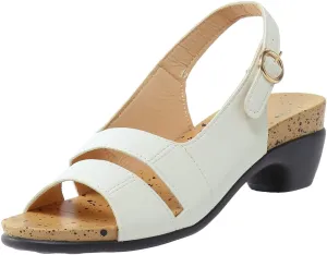 Eduavar Wedge Sandals for Women, Womens Sandals Orthopedic Sandals Dressy Open Toe Low Heel Sandals with Ankle Strap