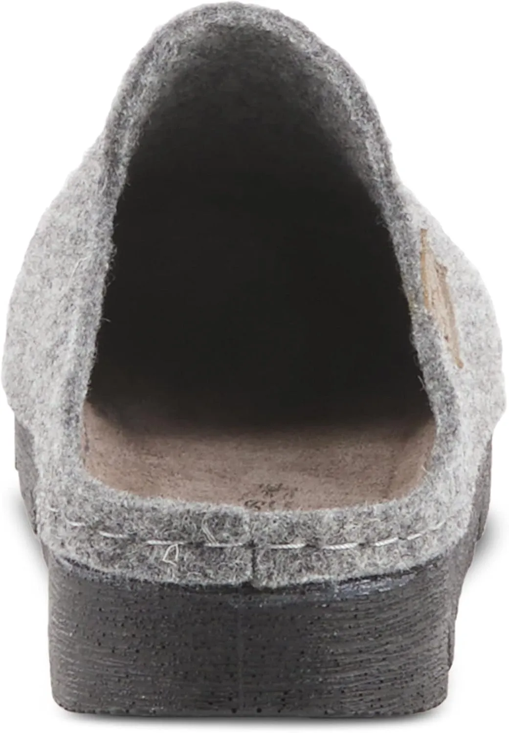 Flexus Spring Step Cloggish Platform Clogs for Women - Wool Felt Round Toe Slippers - Ladies Casual Shoes for Everyday Wear