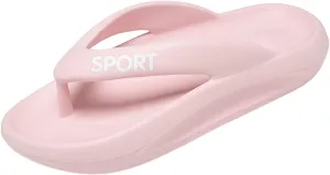 Flip Flops for Women with Arch Support Couple Soft Sole Orthopedic Sandals Thong Clip Toe Slip-on Slides Lightweight Comfortable Bathroom Home Slipper