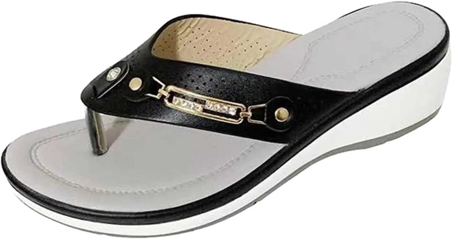 Flip Flops Women's Outer Wear Beach Sandals Summer Casual Large Size Women's Slippers Womens Sandals Size 9 1/2