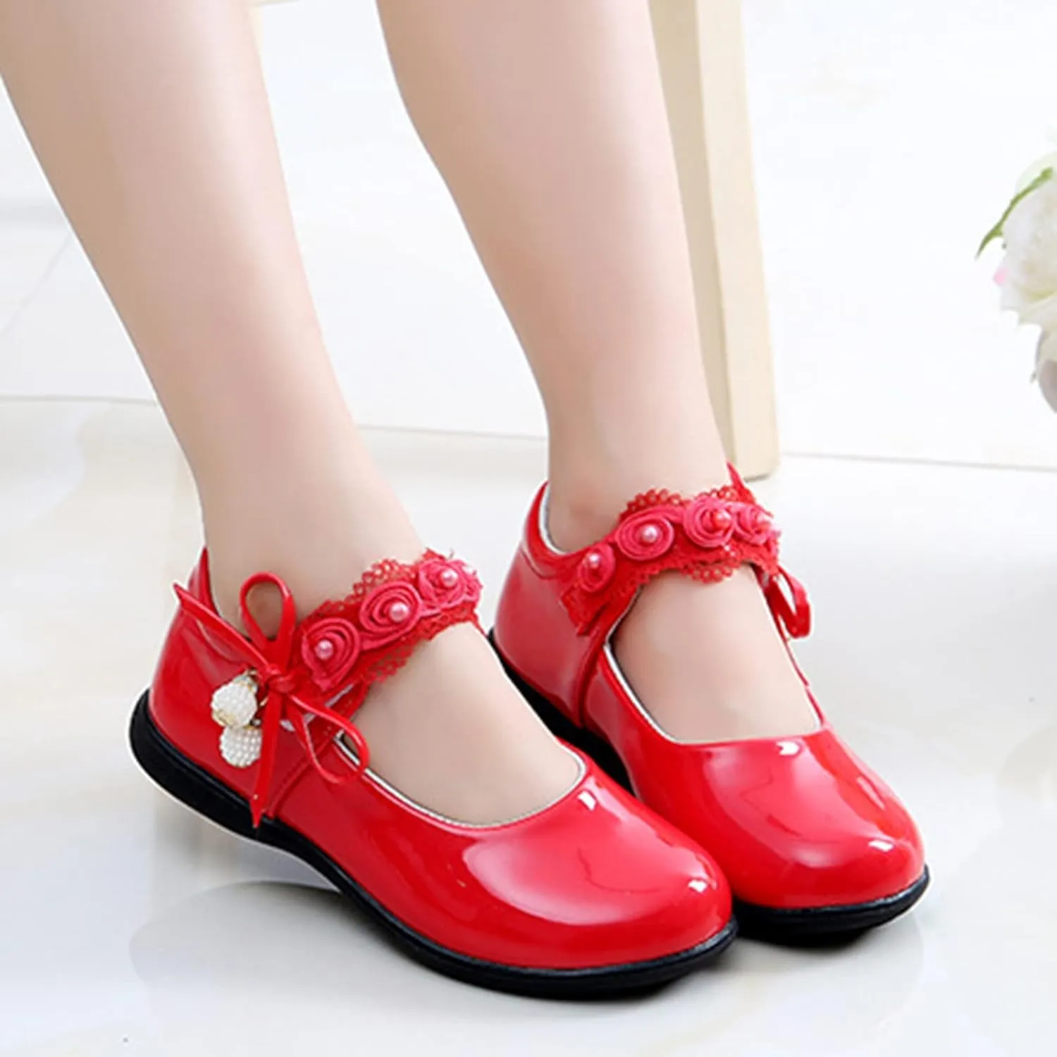 Girl Shoes Small Leather Shoes Single Shoes Children Dance Shoes Girls Performance Shoes Girls Tennis Shoes Size 1