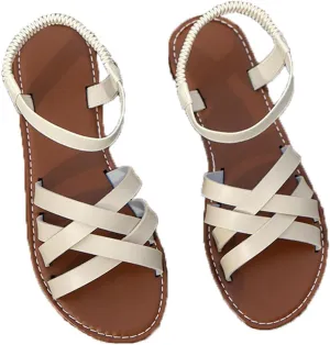 Gladiator Sandals for Women Summer Comfortable Non-Slip Slides Sandals with Adjustable Back Ankle Strap Casual Walking Shoes for Summer Beach Oceanside Holiday Outdoor