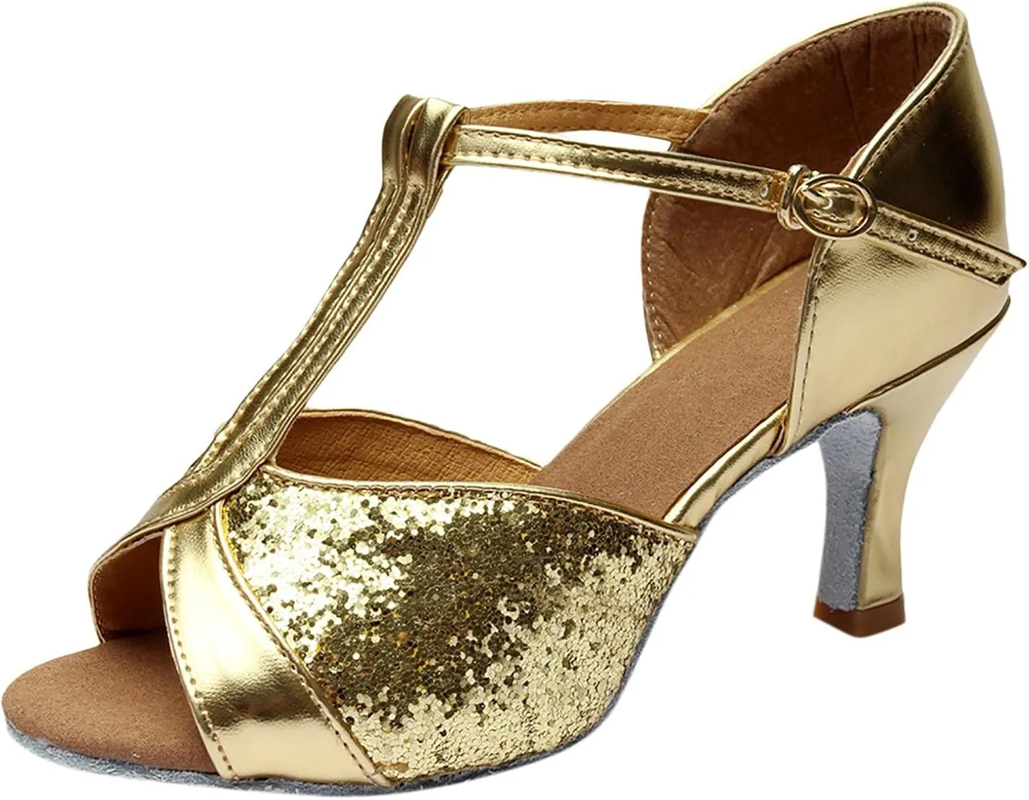 Heeled Sandals For Women Ballroom Performance Practice Dancing Shoes