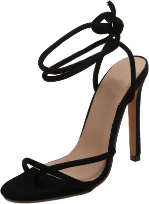 Heeled Sandals For Women Straps Comfortable Thin High Heels Shoes Toe Breathable Sandals