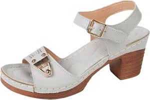 Heeled Sandals for Women Women's Open Toe Heeled Sandals Block Heels Womens Sandals Open Toe Strappy Sandals