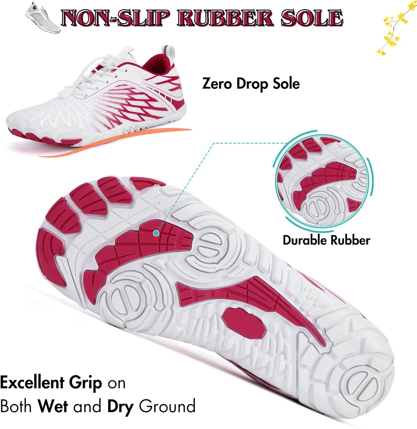 Hike Barefoot Shoes Women Men Minimalist Wide Toe Box Footwear Zero Drop Athletic Cross-Trainer Fashion Sneakers
