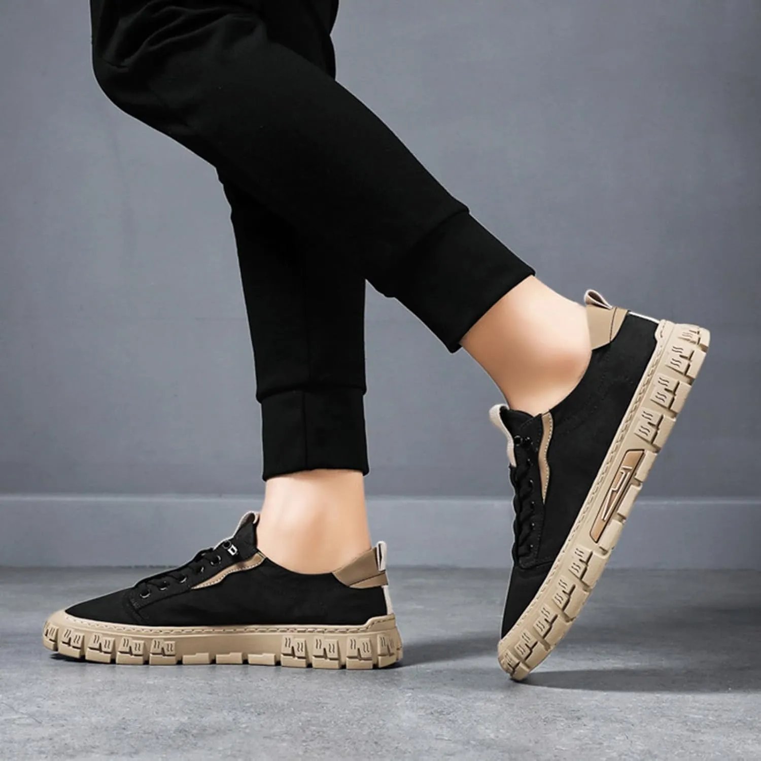 IWIHMIV Mens Walking Shoes Men's Slip On Shoes Men's Fashion Sneakers Men's Casual Sports Shoes Comfortable Non Slip Sneakers