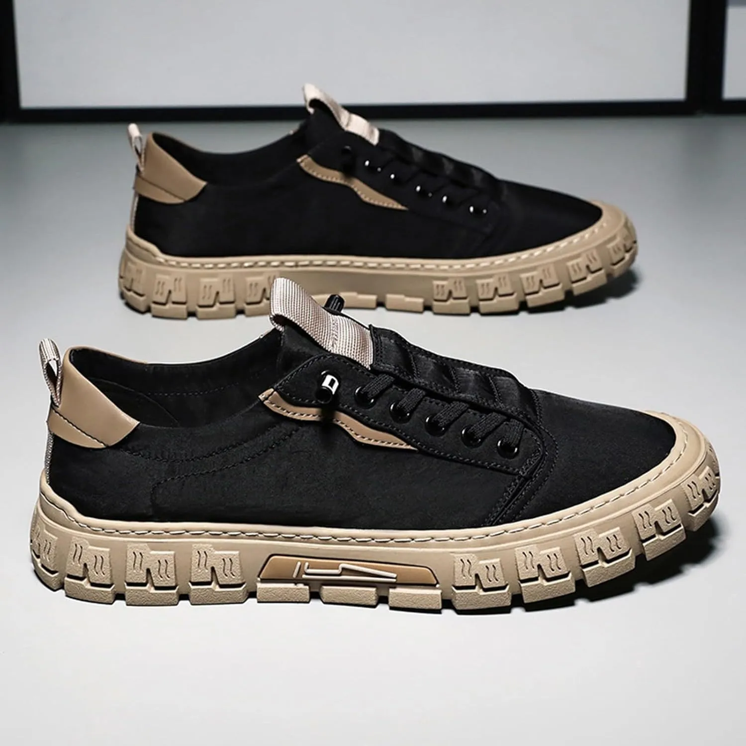 IWIHMIV Mens Walking Shoes Men's Slip On Shoes Men's Fashion Sneakers Men's Casual Sports Shoes Comfortable Non Slip Sneakers