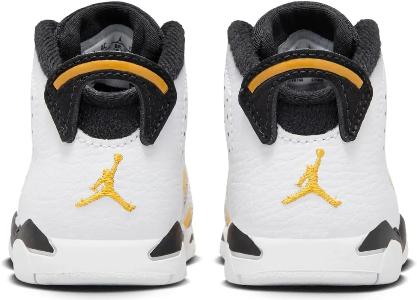Jordan Toddler's 6 Retro White/Yellow Ochre-Black (DV3606 170)