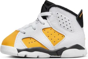 Jordan Toddler's 6 Retro White/Yellow Ochre-Black (DV3606 170)