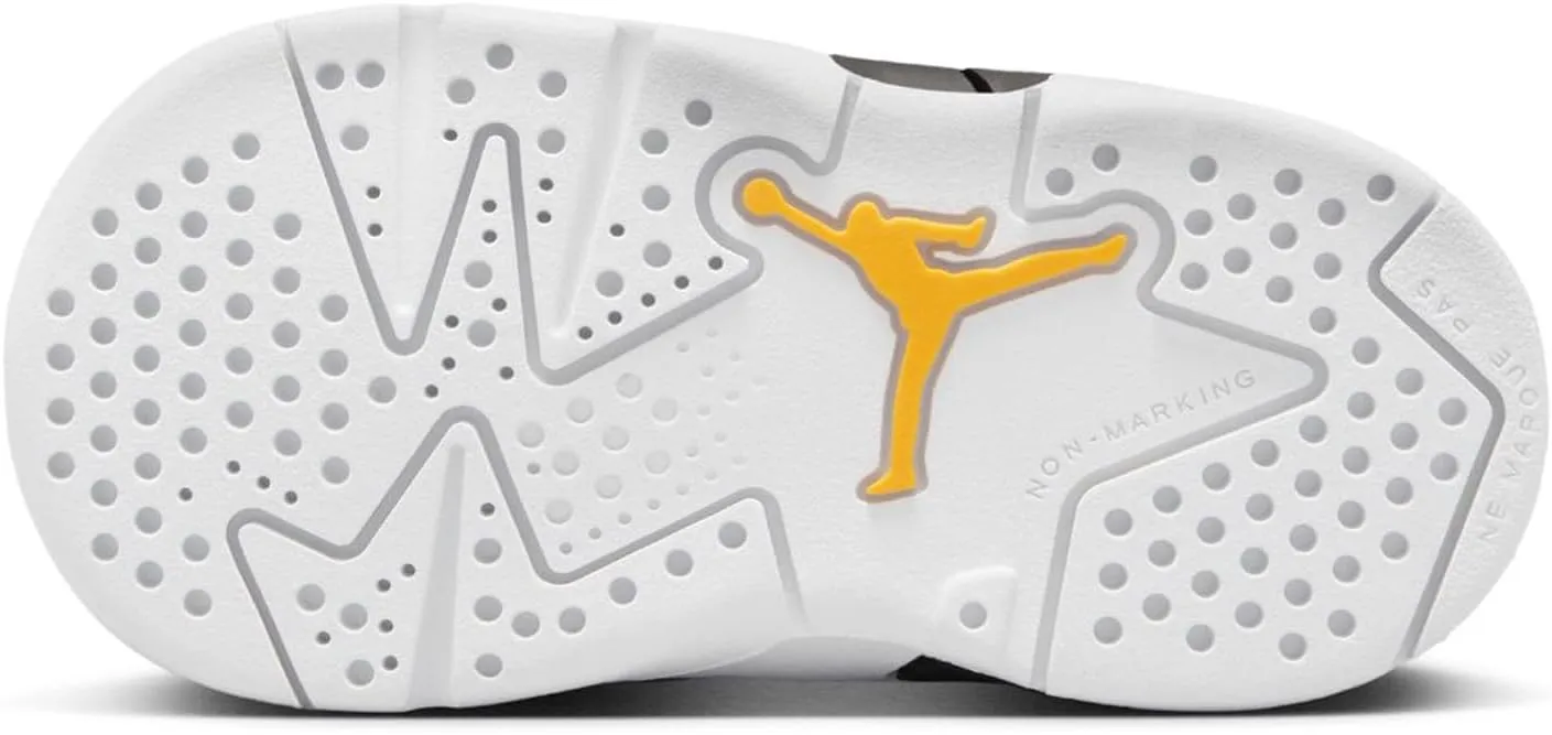 Jordan Toddler's 6 Retro White/Yellow Ochre-Black (DV3606 170)