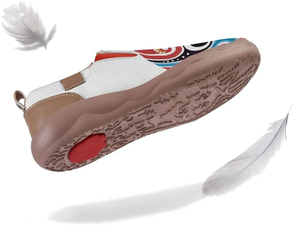Kid's Painted Travel Shoes Slip On Casual Loafers Lightweight Comfort Fashion Sneaker Horse Spoon Face Chinese Style