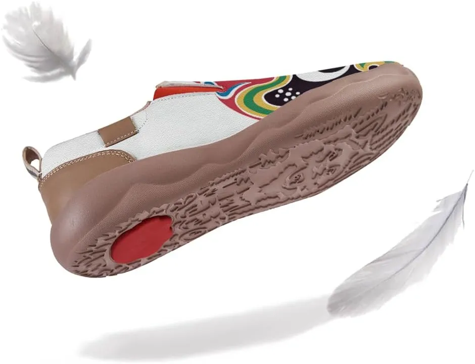 Kid's Painted Travel Shoes Slip On Casual Loafers Lightweight Comfort Fashion Sneaker Horse Spoon Face Chinese Style