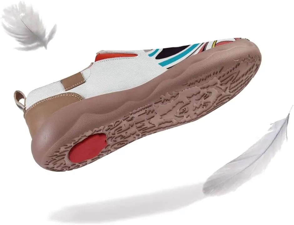 Kid's Painted Travel Shoes Slip On Casual Loafers Lightweight Comfort Fashion Sneaker Horse Spoon Face Chinese Style