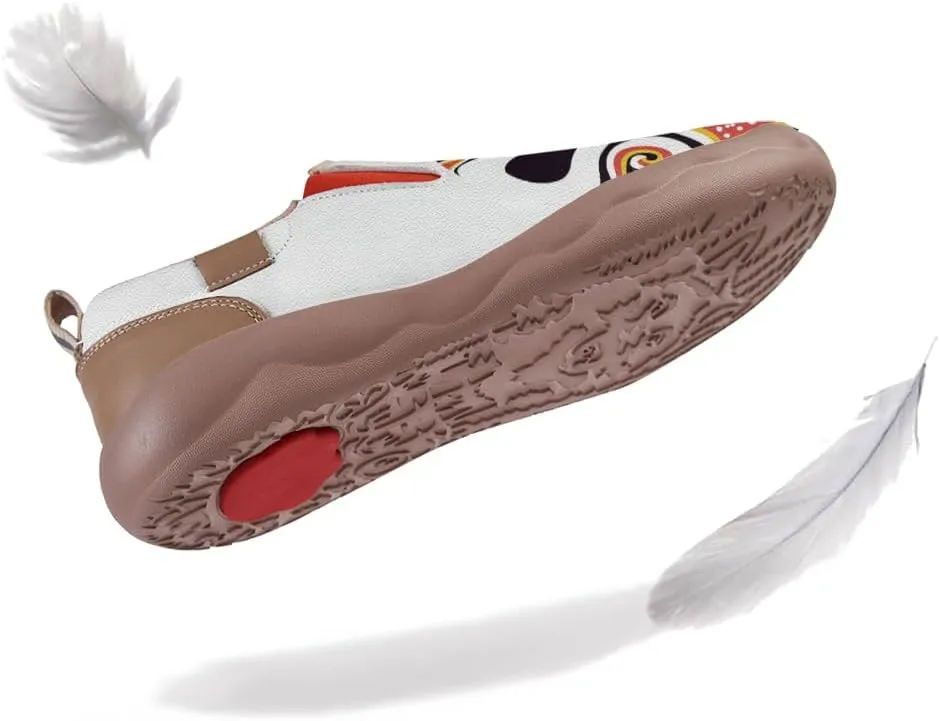 Kid's Painted Travel Shoes Slip On Casual Loafers Lightweight Comfort Fashion Sneaker Horse Spoon Face Chinese Style