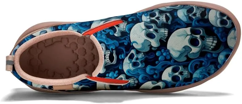 Kid's Slip-on Loafers Boys Girls Casual Shoes Lightweight Comfort Fashion Leather Sneakers Charm of Skulls