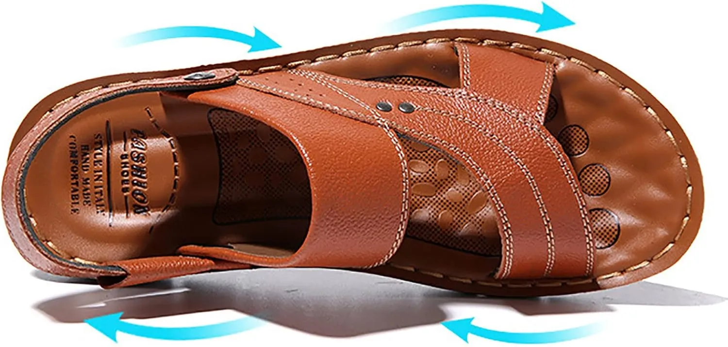 Male Summer Comfort Middle Slippers Sandals Use Shoes Official Sandals for Men