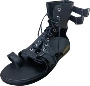 Men Sandals High Top Leather Sandals Toe Shoes Fashion Shoes Men Sandals Size 11 Leather