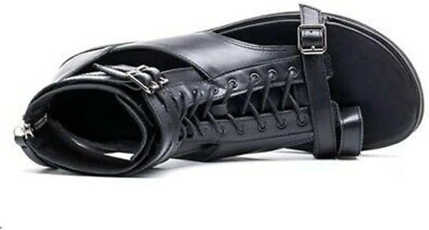 Men Sandals High Top Leather Sandals Toe Shoes Fashion Shoes Men Sandals Size 11 Leather