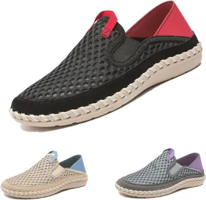 Men's Breathable Casual Shoes, Hiking Shoes, Slip-on, Low-top