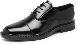 Men's Brogue Dress Shoes, Leather Formal Business Oxford Shoes Oxfords Casual Retro Classic Brogue Wingtip Retro Dress Shoes for Men