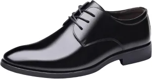 Men's Casual Dress Shoes Men's Comfortable and Stylish Business Banquet Pointed Toe Casual Leather Shoes
