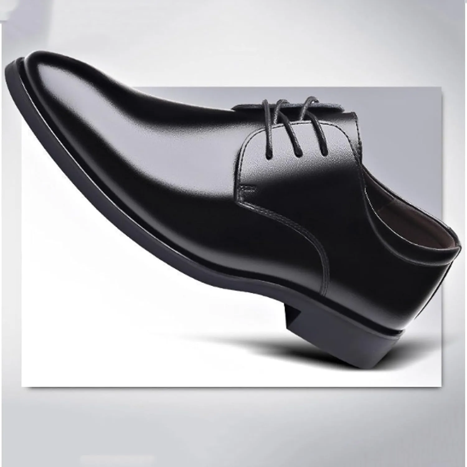 Men's Casual Dress Shoes Men's Comfortable and Stylish Business Banquet Pointed Toe Casual Leather Shoes