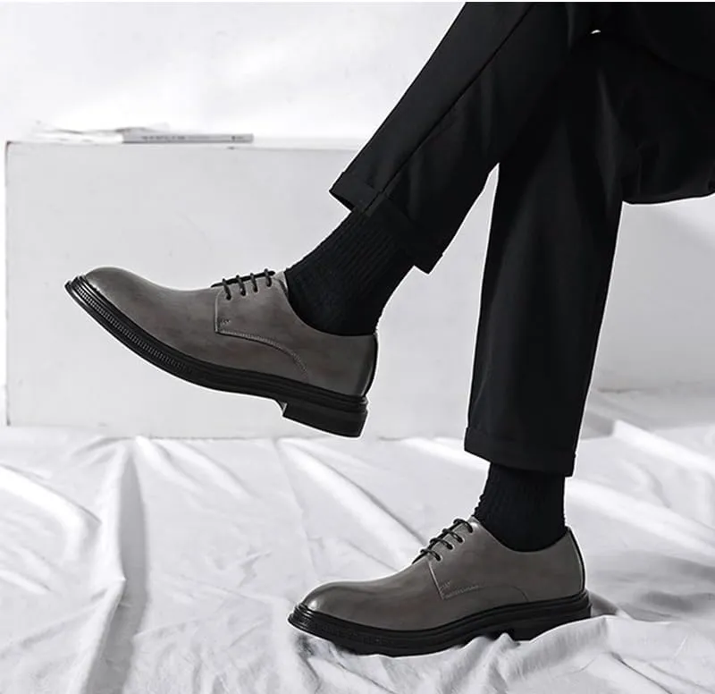 Men's Classic Retro Dress Shoes Comfortable Business Wedding Lace-up Formal Oxfords for Men