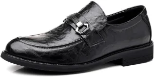 Men’s Comfortable Dress Shoes Mens Non-Slip Breathable Leather Brogue Shoes Classic Office Derby Shoes(10)