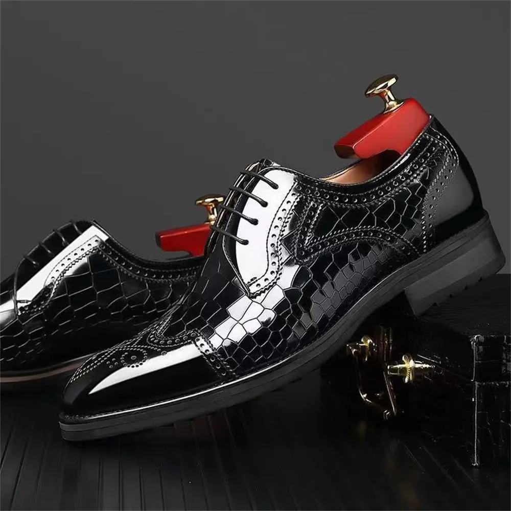 Men's Dress Shoes Oxford Shoes Wingtip Lace up Classic Brogue Formal Business Derby Shoes for Men