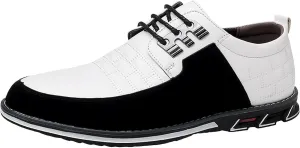 Men's Dress Sneakers Men's Casual Dress Shoes Fashionable Men's Breathable and Comfortable Business Casual Solid