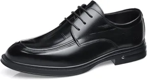 Men's Genuine Leather Dress Shoes Comfortable Lace-up Oxfords Business Casual Formal Tuxedo Shoes