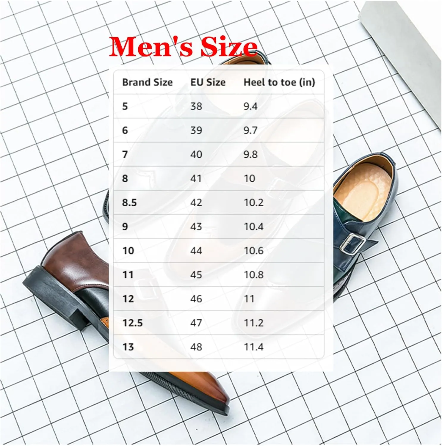 Men's Leather Two Tone Monk Strap Oxfords Wing Tips Brogues Dress Shoes for Office Work Business Derby Shoes