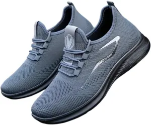 Men's Lightweight Sneakers - Breathable Athletic Shoes - Running Basketball Workout Gym