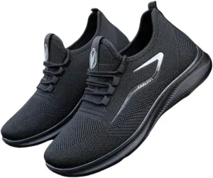 Men's Lightweight Sneakers - Breathable Athletic Shoes - Running Basketball Workout Gym